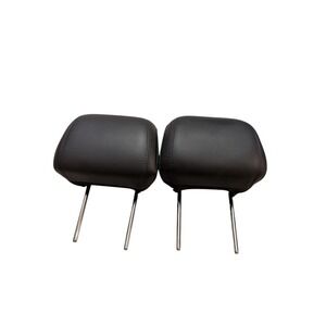 2019-23 Silverado Sierra Front Headrest Pair Black Leather 5.5" Post Spacing OEM